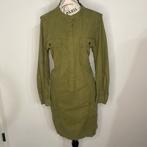 J. Crew Sage Green Shirt Dress